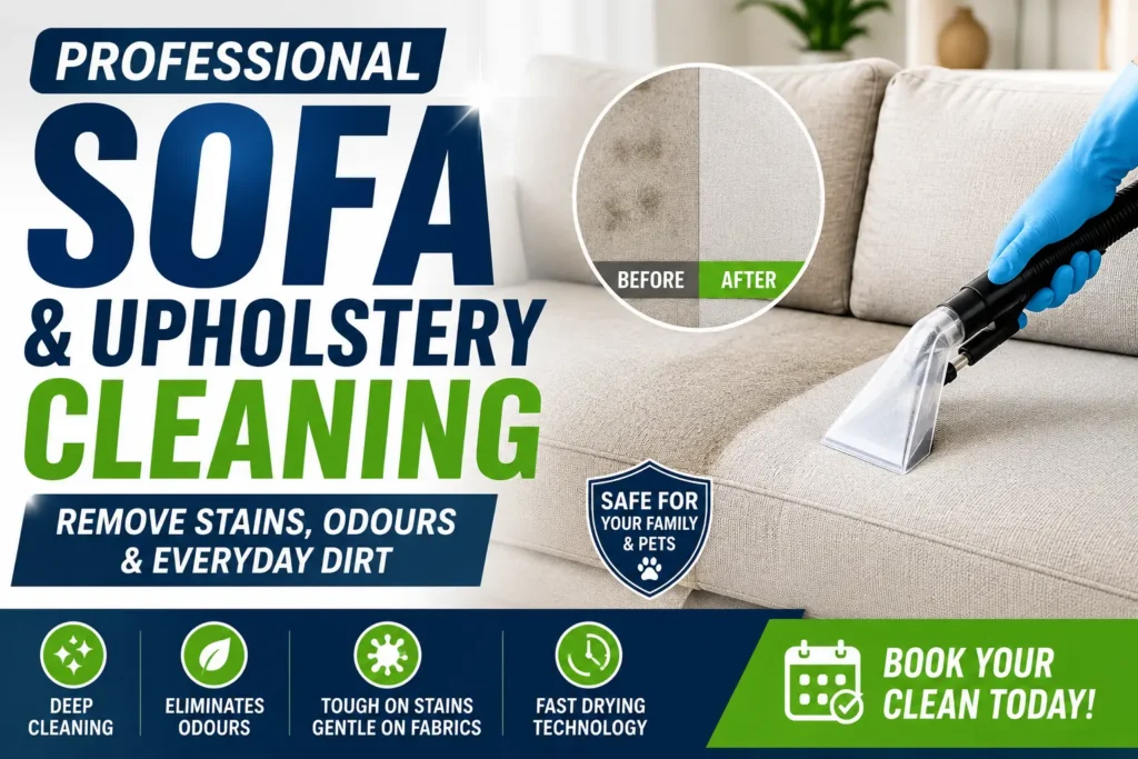 Professional Sofa & Upholstery Cleaning Remove Stains, Odours & Everyday Dirt